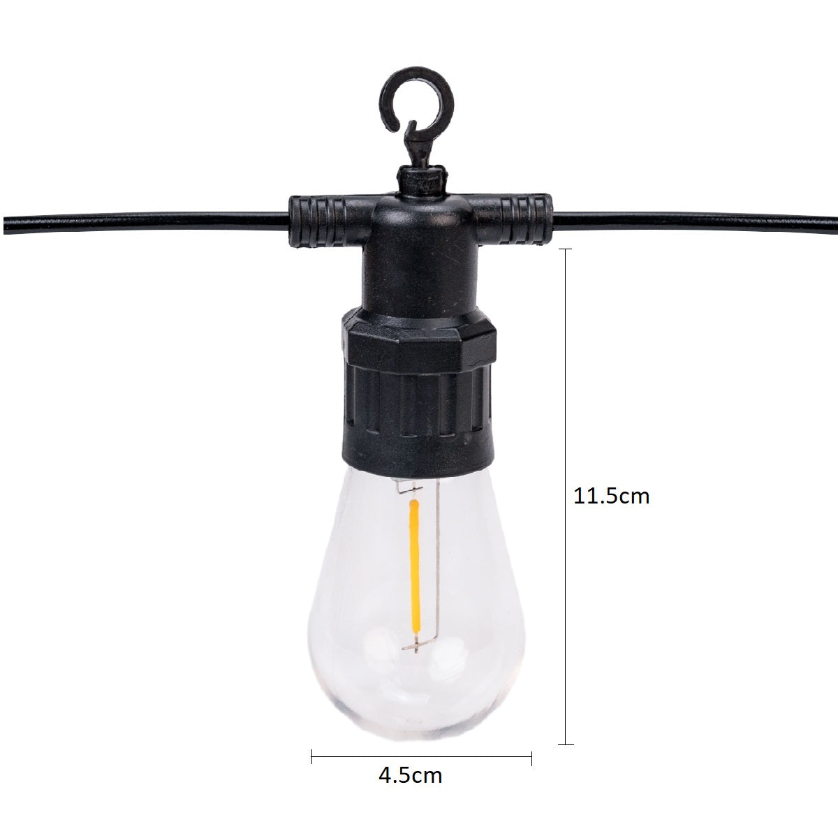 Ghirlanda luminoasa, decorativa, interconectabila, Naimeed D6082, 5m, 10 Becuri LED, Lumina Multicolor
