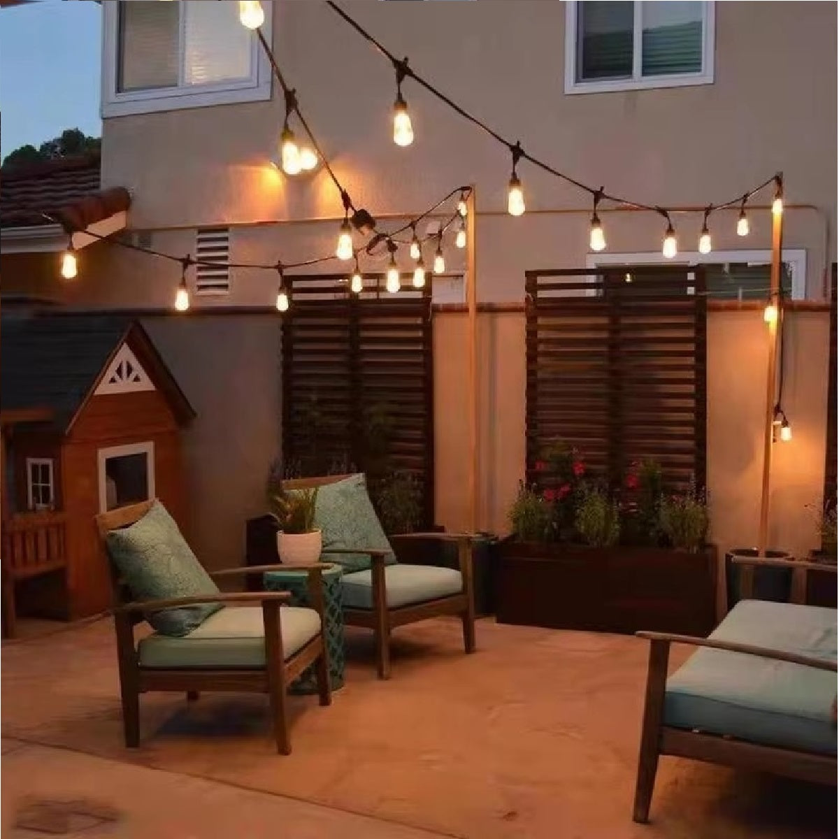 Ghirlanda luminoasa, decorativa, interconectabila, Naimeed D6127, 5m, 10 Becuri LED, Lumina Alb Rece