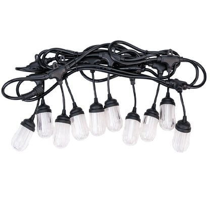 Ghirlanda luminoasa, solara, decorativa, interconectabila, Naimeed D6083, 5m, 10 Becuri LED, Lumina Alb Cald