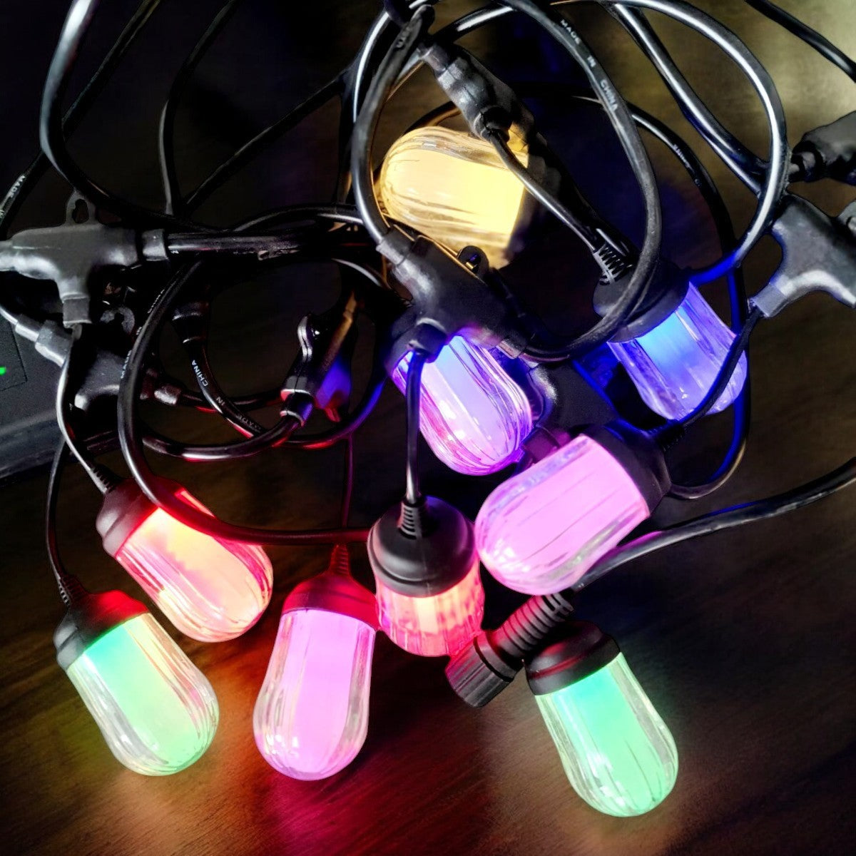Ghirlanda luminoasa, solara, decorativa, interconectabila, Naimeed D6084, 5m, 10 Becuri LED, Lumina Multicolor