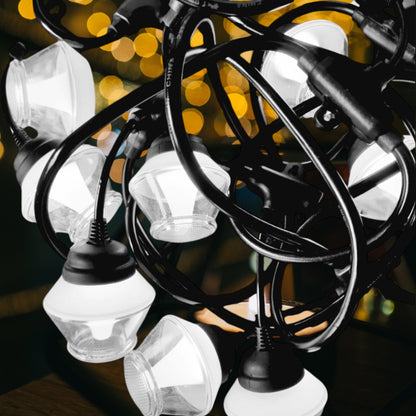Ghirlanda luminoasa, solara, decorativa, interconectabila, Naimeed D6087, 5m, 10 Becuri LED, Lumina Alb Rece