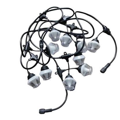 Ghirlanda luminoasa, solara, decorativa, interconectabila, Naimeed D6088, 5m, 10 Becuri LED, Lumina Multicolor
