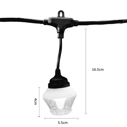 Ghirlanda luminoasa, decorativa, interconectabila, Naimeed D6090, 5m, 10 Becuri LED, Lumina Multicolor