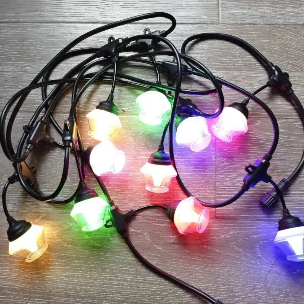 Ghirlanda luminoasa, decorativa, interconectabila, Naimeed D6090, 5m, 10 Becuri LED, Lumina Multicolor