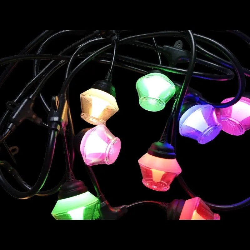 Ghirlanda luminoasa, decorativa, interconectabila, Naimeed D6090, 5m, 10 Becuri LED, Lumina Multicolor