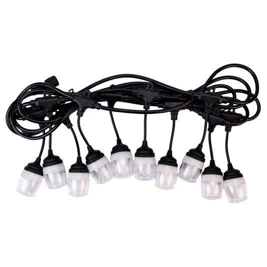 Ghirlanda luminoasa, solara, decorativa, interconectabila, Naimeed D6091, 5m, 10 Becuri LED, Lumina Alb Cald