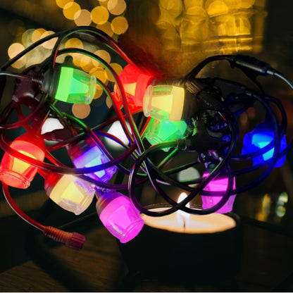 Ghirlanda luminoasa, decorativa, interconectabila, Naimeed D6094, 5m, 10 Becuri LED, Lumina Multicolor