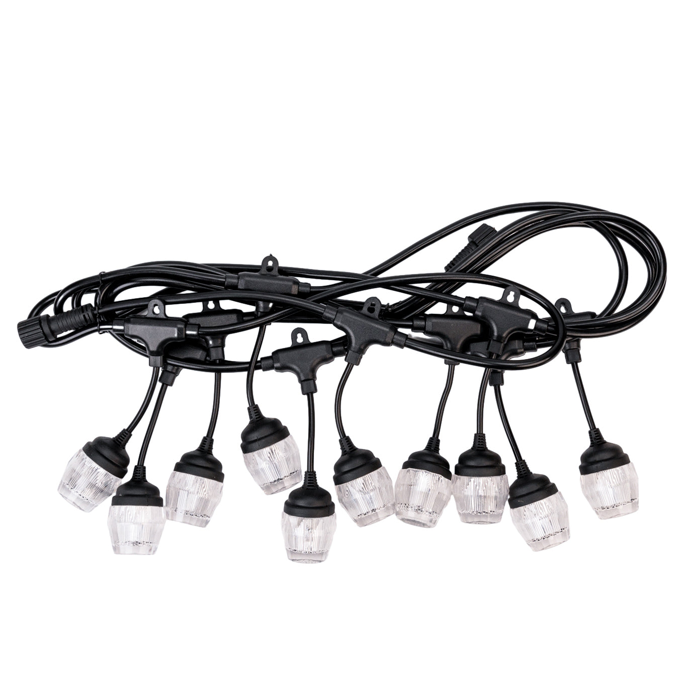 Ghirlanda luminoasa, solara, decorativa, interconectabila, Naimeed D6095, 5m, 10 Becuri LED, Lumina Alb Cald