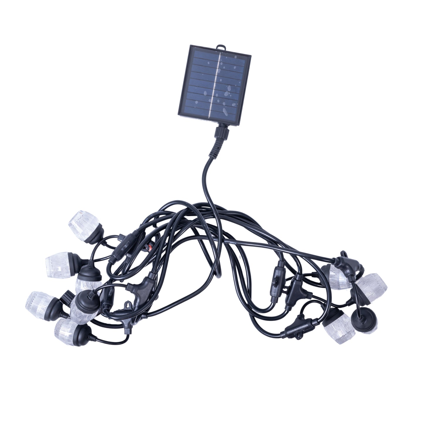 Ghirlanda luminoasa, solara, decorativa, interconectabila, Naimeed D6096, 5m, 10 Becuri LED, Lumina Multicolor