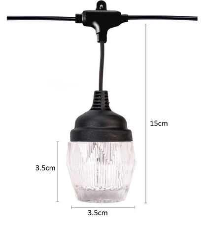 Ghirlanda luminoasa, decorativa, interconectabila, Naimeed D6098, 5m, 10 Becuri LED, Lumina Multicolor