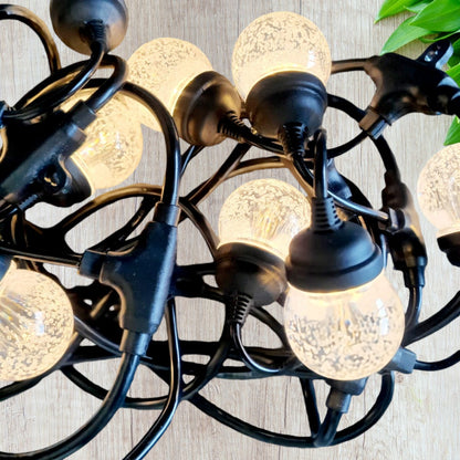 Ghirlanda luminoasa, solara, decorativa, interconectabila, Naimeed D6099, 5m, 10 Becuri LED, Lumina Alb Cald