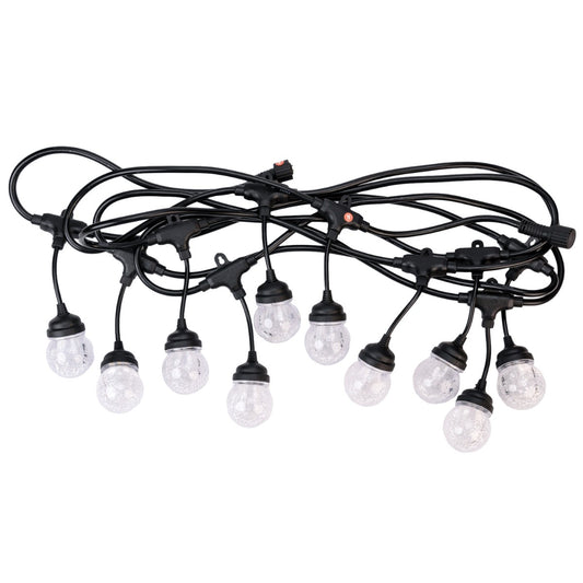 Ghirlanda luminoasa, solara, decorativa, interconectabila, Naimeed D6099, 5m, 10 Becuri LED, Lumina Alb Cald