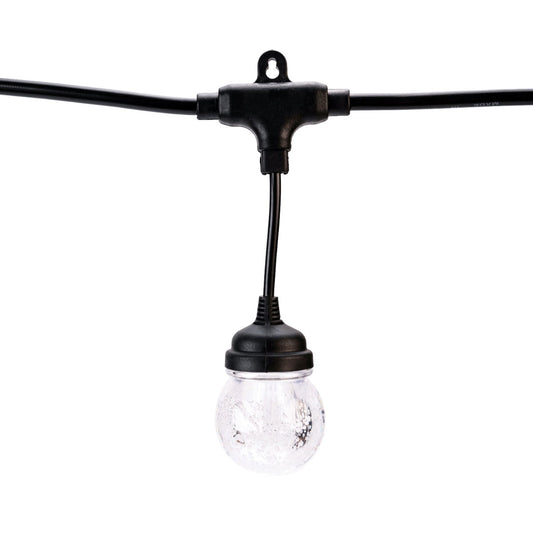 Ghirlanda luminoasa, solara, decorativa, interconectabila, Naimeed D6099, 5m, 10 Becuri LED, Lumina Alb Cald