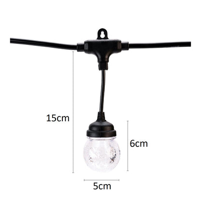 Ghirlanda luminoasa, decorativa, interconectabila, Naimeed D6101, 5m, 10 Becuri LED, Lumina Alb Cald