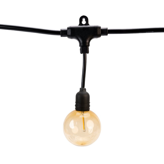 Ghirlanda luminoasa, decorativa, interconectabila, Naimeed D6104, 5m, 10 Becuri LED, Lumina Alb Cald