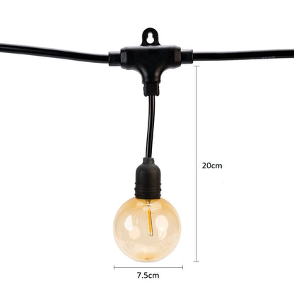 Ghirlanda luminoasa, decorativa, interconectabila, Naimeed D6104, 5m, 10 Becuri LED, Lumina Alb Cald