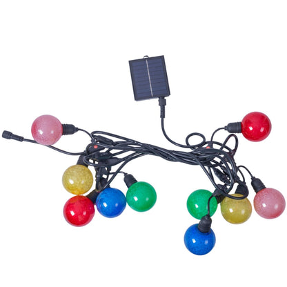 Ghirlanda luminoasa, solara, decorativa, interconectabila, Naimeed D6106, 5m, 10 Becuri LED, Lumina Multicolor