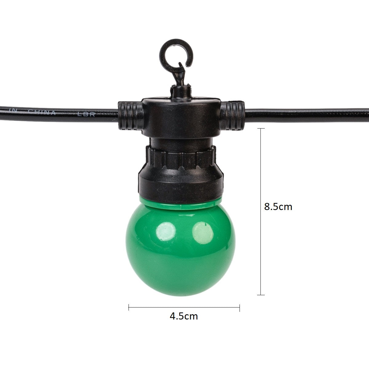 Ghirlanda luminoasa, solara, decorativa, interconectabila, Naimeed D6109, 5m, 10 Becuri LED, Lumina Multicolor