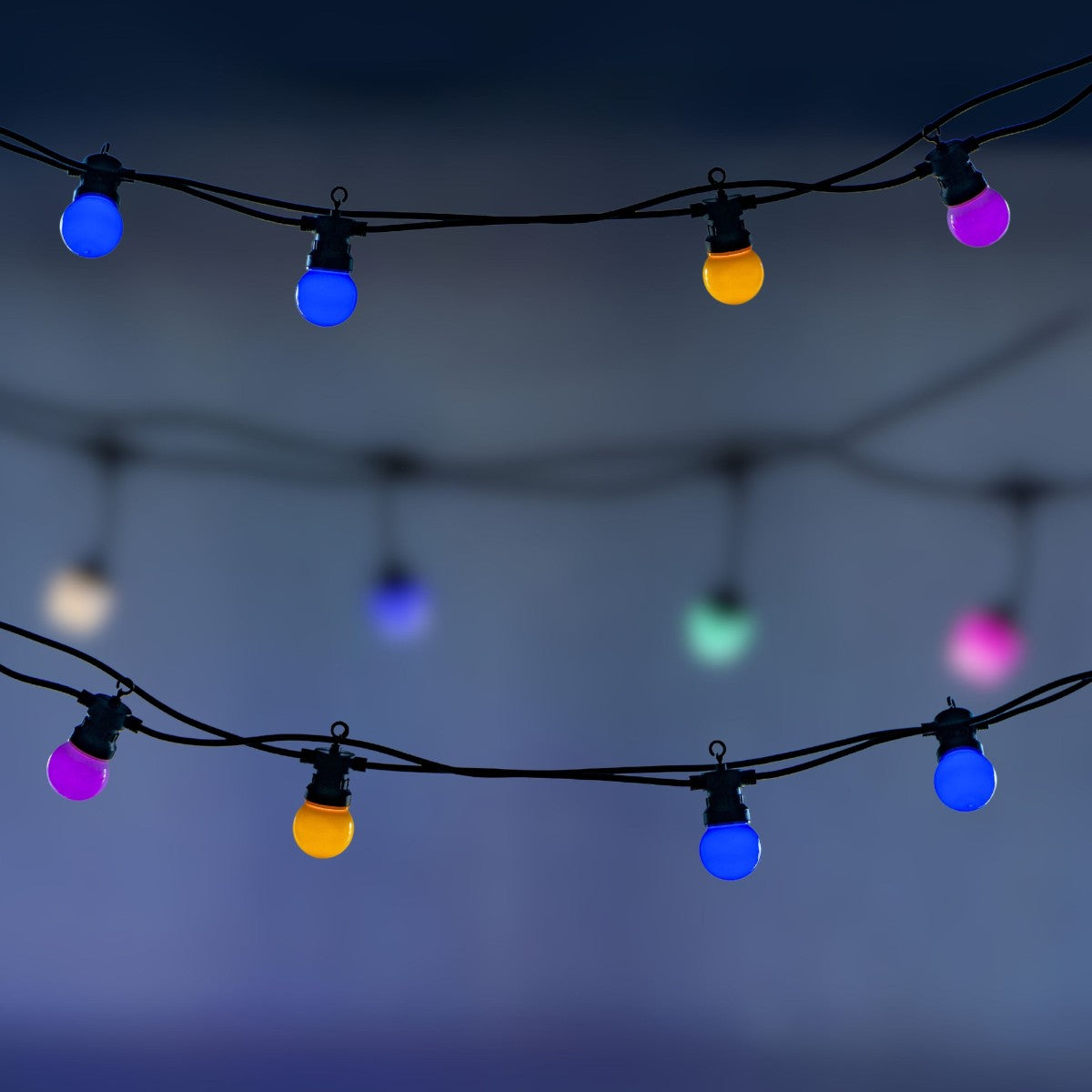 Ghirlanda luminoasa, solara, decorativa, interconectabila, Naimeed D6109, 5m, 10 Becuri LED, Lumina Multicolor