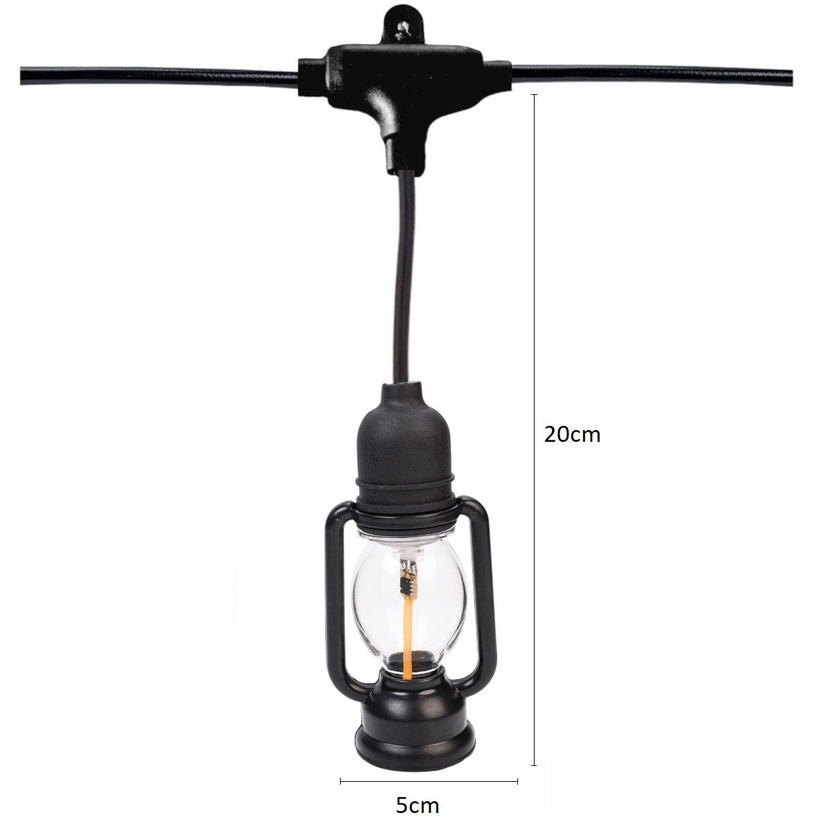 Ghirlanda luminoasa, solara, decorativa, interconectabila, Naimeed D6112, 5m, 10 Becuri LED, Lumina Multicolor