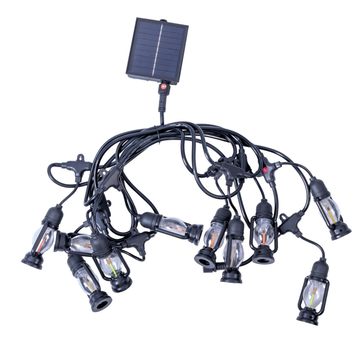 Ghirlanda luminoasa, solara, decorativa, interconectabila, Naimeed D6112, 5m, 10 Becuri LED, Lumina Multicolor