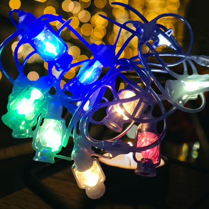 Ghirlanda luminoasa, decorativa, interconectabila, Naimeed D6114, 5m, 10 Becuri LED, Lumina Multicolor