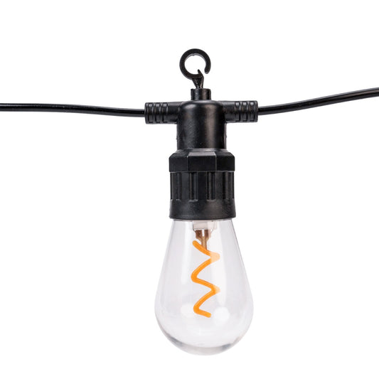 Ghirlanda luminoasa, solara, decorativa, interconectabila, Naimeed D6115, 5m, 10 Becuri LED, Lumina Alb Cald