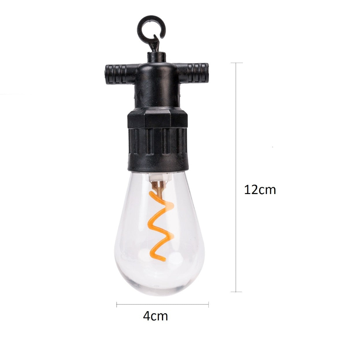 Ghirlanda luminoasa, solara, decorativa, interconectabila, Naimeed D6115, 5m, 10 Becuri LED, Lumina Alb Cald