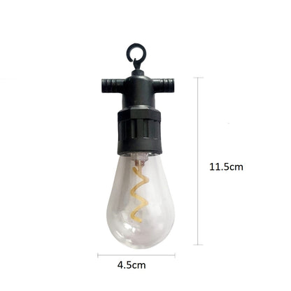 Ghirlanda luminoasa, solara, decorativa, interconectabila, Naimeed D6116, 5m, 10 Becuri LED, Lumina Alb Rece