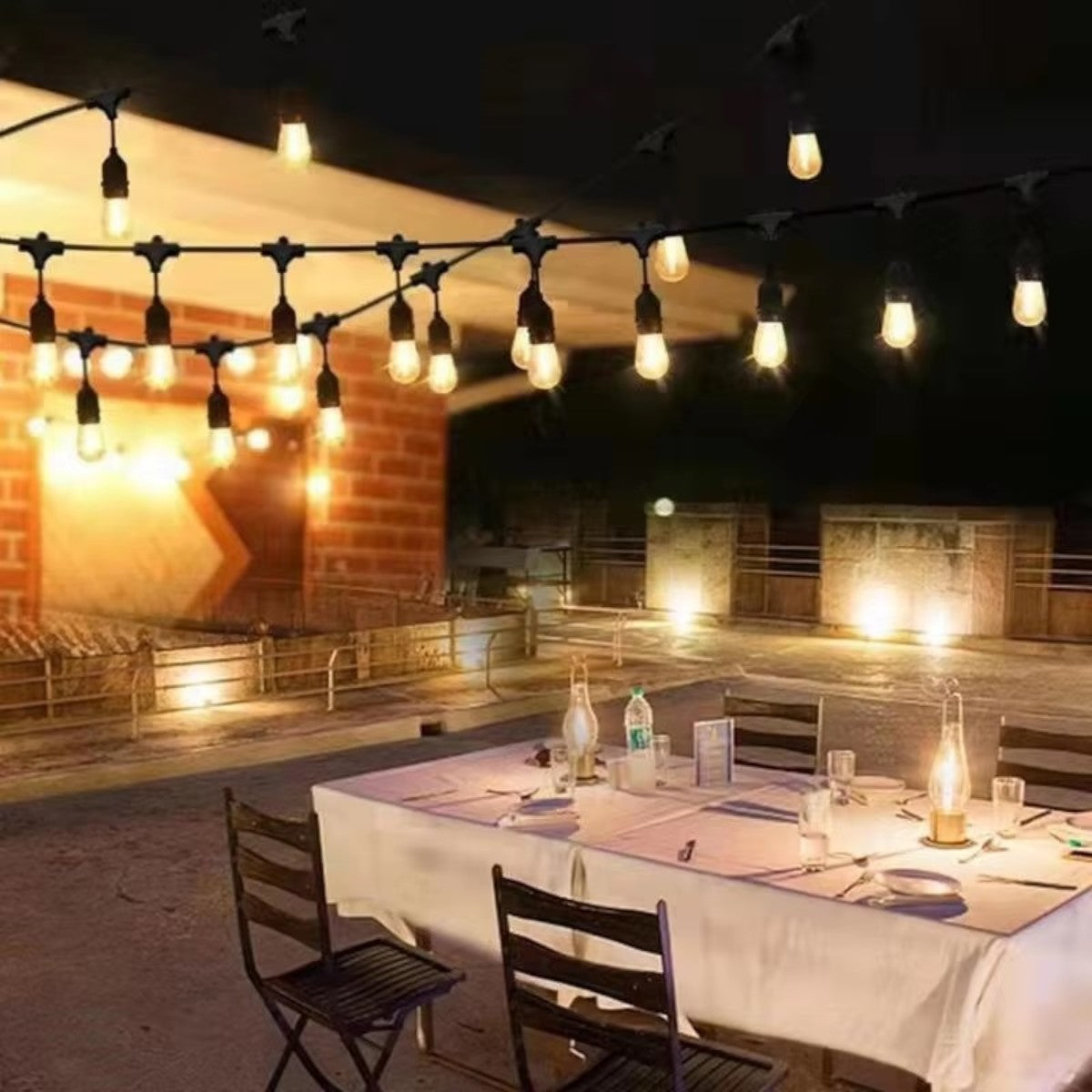 Ghirlanda luminoasa, solara, decorativa, interconectabila, Naimeed D6123, 5m, 10 Becuri LED, Lumina Alb Cald