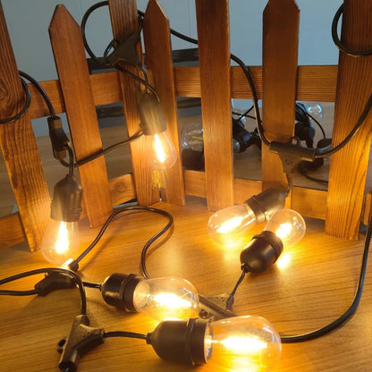 Ghirlanda luminoasa, decorativa, interconectabila, Naimeed D6122, 10m, 10 Becuri LED, Lumina Alb Cald