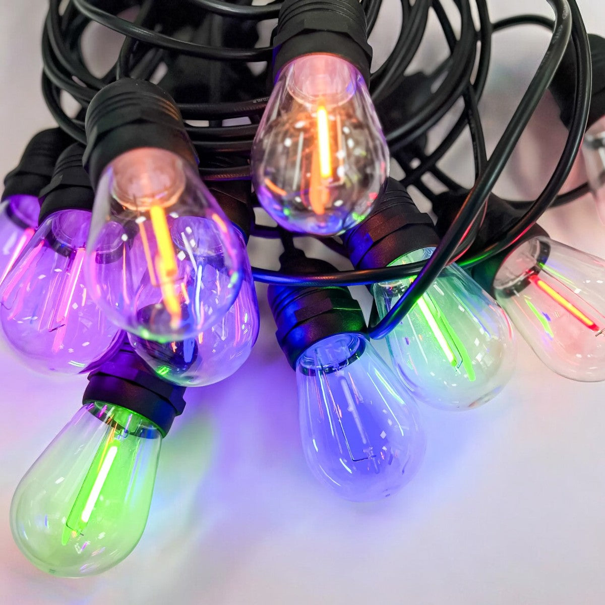 Ghirlanda luminoasa, solara, decorativa, interconectabila, Naimeed D6125, 5m, 10 Becuri LED, Lumina Multicolor