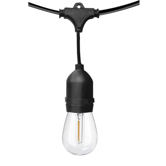 Set 10 becuri LED E27, un filament 1W, 220V, pentru ghirlanda, Naimeed D6129, Lumina Alb Cald