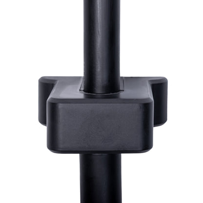 Coloana de dus, cu para fixa si para mobila, Naimeed D6134, 3 functii, otel inoxidabil, Negru