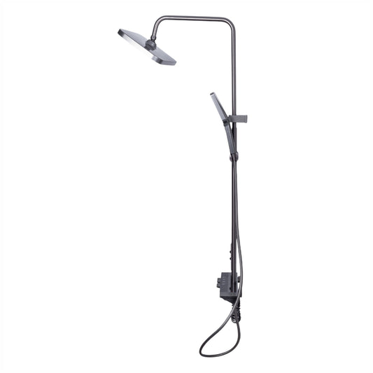 Coloana de dus, cu para fixa si para mobila, Naimeed D6145, 4 functii, otel inoxidabil, Gri
