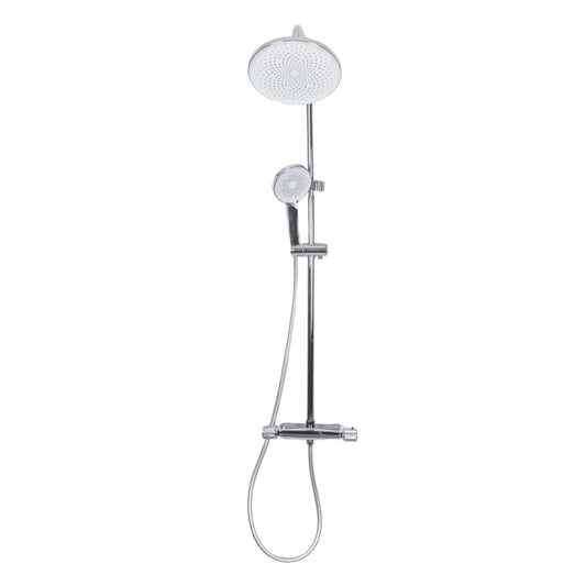 Coloana de dus, cu para fixa si para mobila, Naimeed D6148, 3 functii, otel inoxidabil, Argintiu