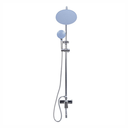 Coloana de dus, cu para fixa si para mobila, Naimeed D6151, 3 functii, otel inoxidabil, Argintiu