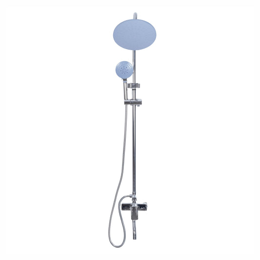 Coloana de dus, cu para fixa si para mobila, Naimeed D6151, 3 functii, otel inoxidabil, Argintiu