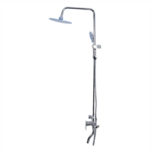 Coloana de dus, cu para fixa si para mobila, Naimeed D6151, 3 functii, otel inoxidabil, Argintiu