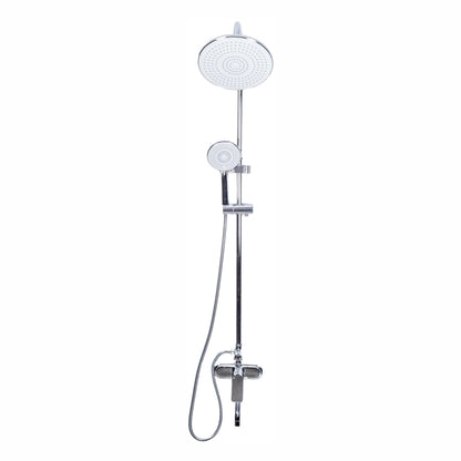 Coloana de dus, cu para fixa si para mobila, Naimeed D6152, 3 functii, otel inoxidabil, Argintiu
