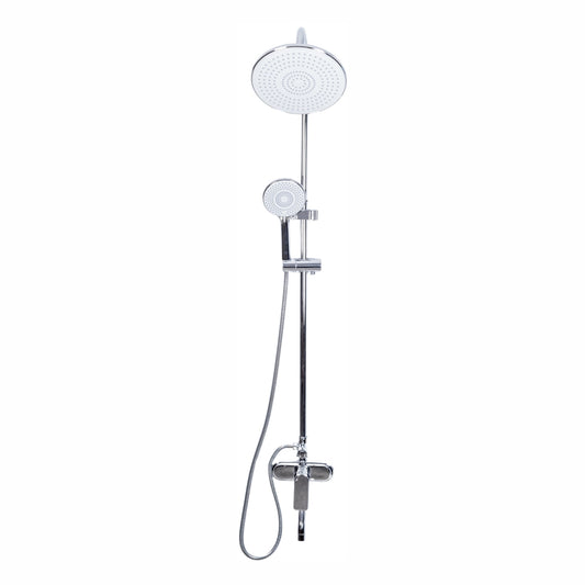 Coloana de dus, cu para fixa si para mobila, Naimeed D6152, 3 functii, otel inoxidabil, Argintiu