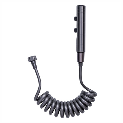 Coloana de dus, cu para fixa si para mobila, Naimeed D6156, 4 functii, otel inoxidabil, Gri