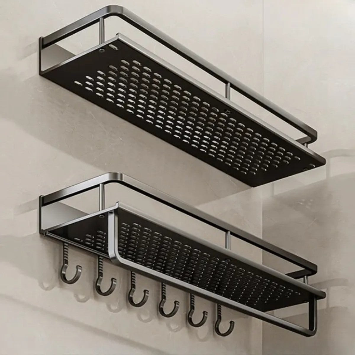 Suport multifunctional din aluminiu, Naimeed D6166, Negru