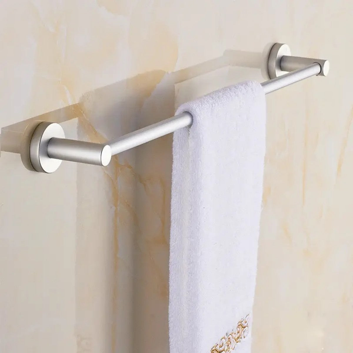 Suport pentru prosoape, aluminiu, 60x6.5cm, Naimeed D6171, Argintiu