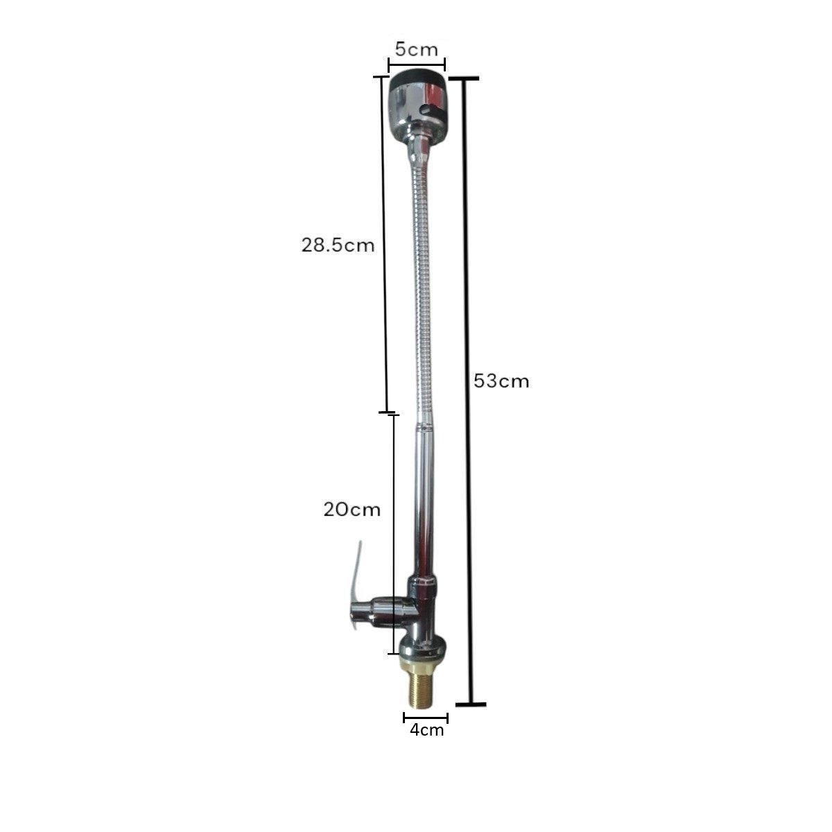 Baterie chiuveta pentru o singura alimentare cu apa, (cald sau rece), rotire 360°, cu doua moduri de jet ajustabil, Naimeed D6183, Argintiu