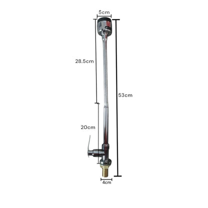 Baterie chiuveta pentru o singura alimentare cu apa, (cald sau rece), rotire 360°, cu doua moduri de jet ajustabil, Naimeed D6183, Argintiu