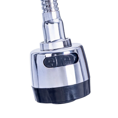 Baterie chiuveta pentru o singura alimentare cu apa, (cald sau rece), rotire 360°, cu doua moduri de jet ajustabil, Naimeed D6183, Argintiu