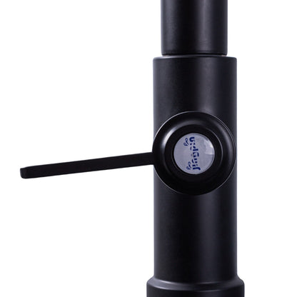 Baterie chiuveta pentru o singura alimentare cu apa, (cald sau rece), design modern, Naimeed D6184, Negru mat