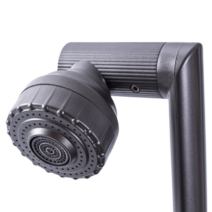 Baterie chiuveta pentru o singura alimentare cu apa, (cald sau rece), rotire 360°, multifunctionala, cu design modern, Naimeed D6186, Gri