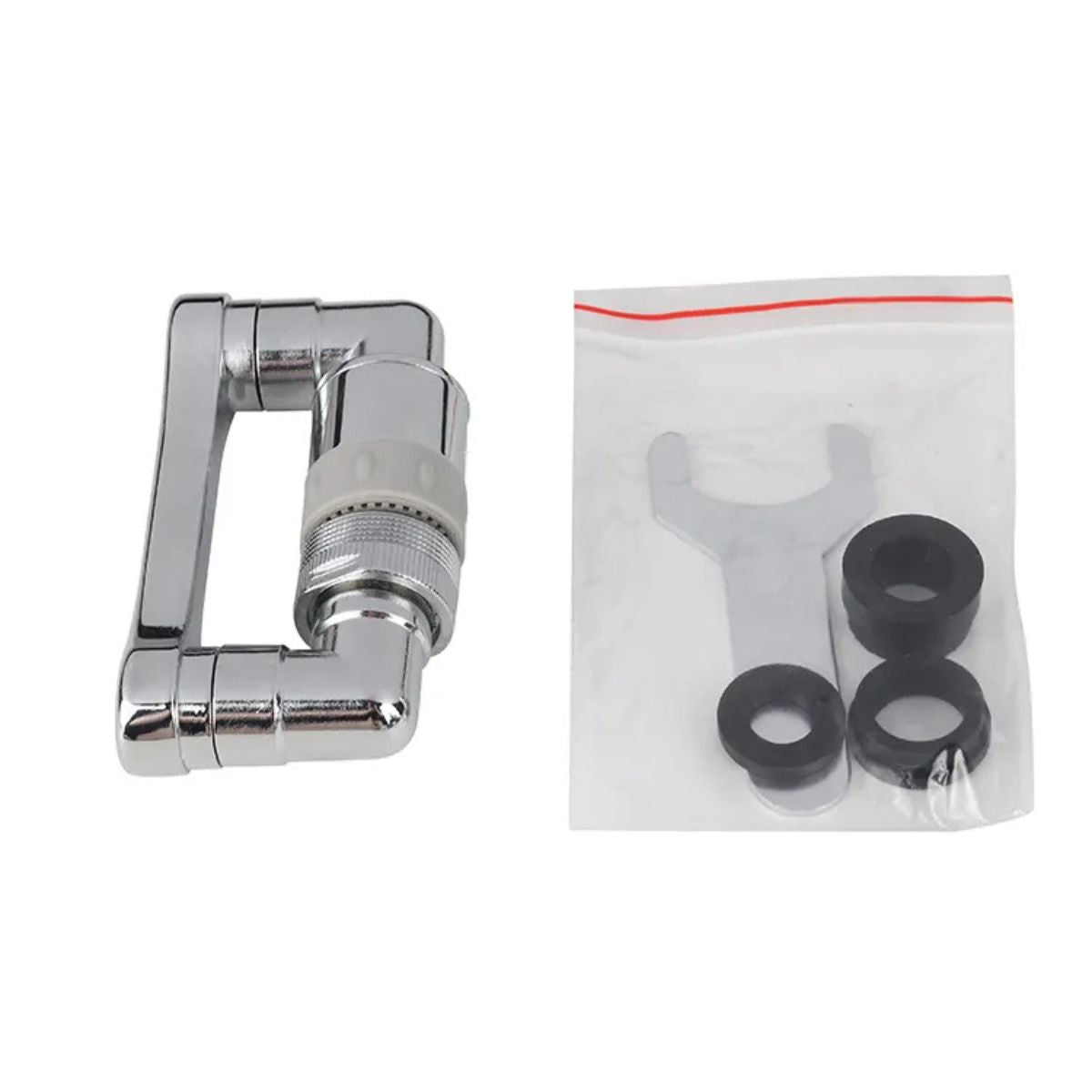 Extensie pivotanta pentru robinet, 2 moduri de pulverizare, Naimeed D6192, Argintiu